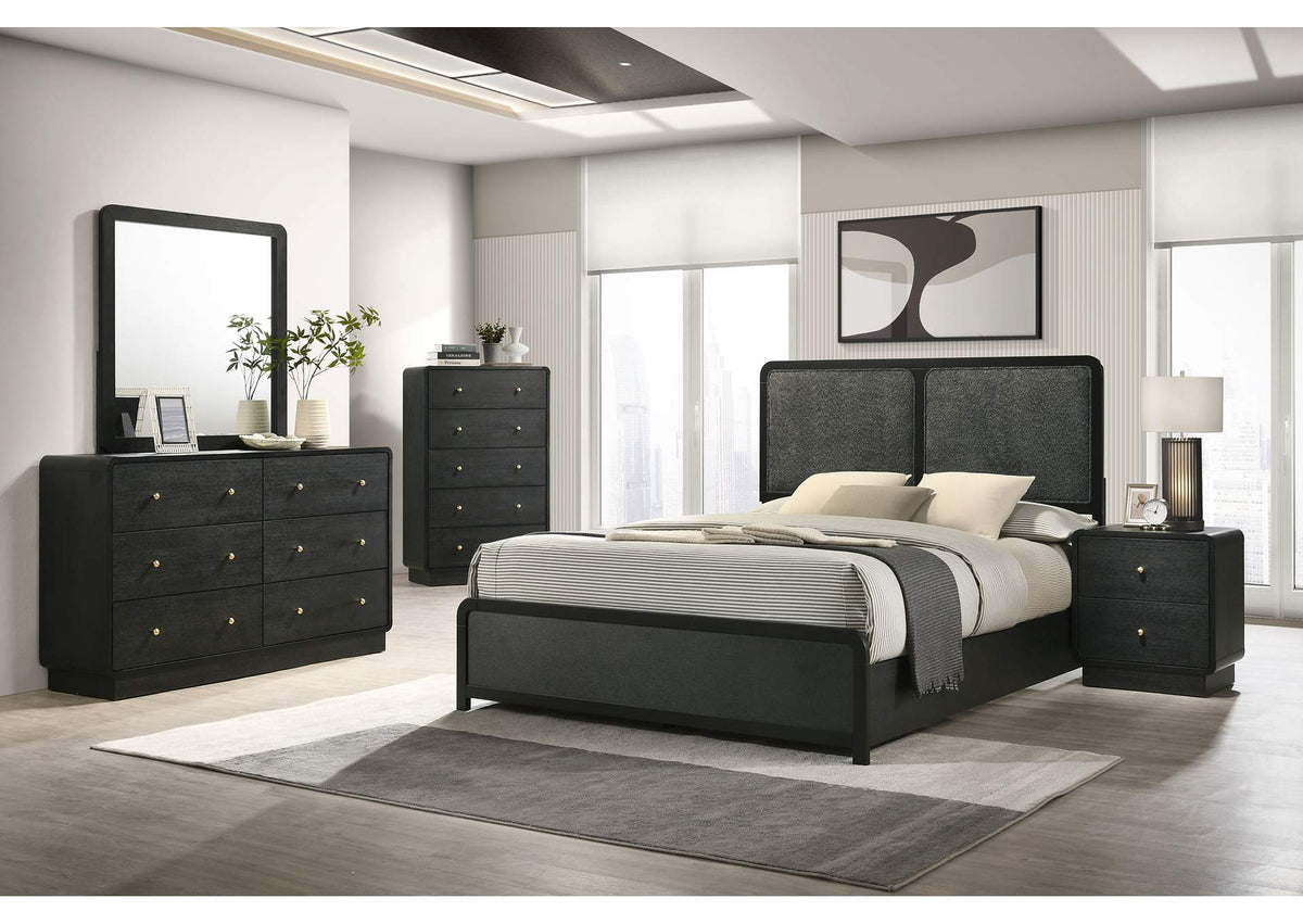 223661Q-S5 Cavelle 5-piece Queen Bedroom Set Black