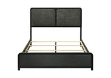 223661Q Cavelle 51-inch Upholstered Queen Panel Bed Black