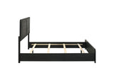 223661Q Cavelle 51-inch Upholstered Queen Panel Bed Black