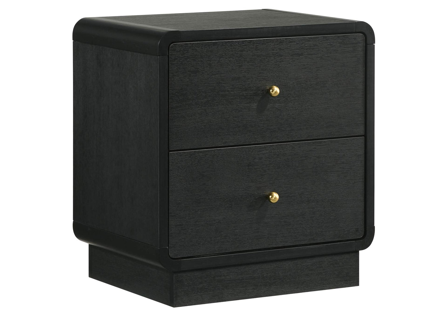 223662 Cavelle 2-drawer Nightstand Bedside Table Black