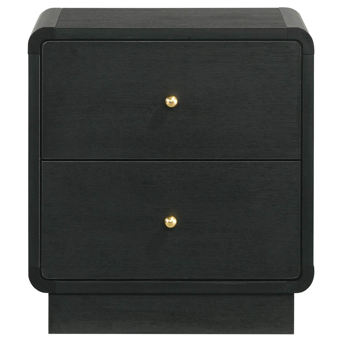 223662 Cavelle 2-drawer Nightstand Bedside Table Black