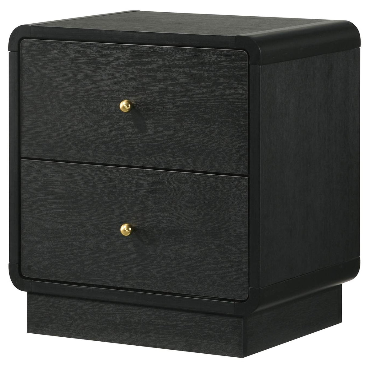 223662 Cavelle 2-drawer Nightstand Bedside Table Black