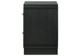 223662 Cavelle 2-drawer Nightstand Bedside Table Black