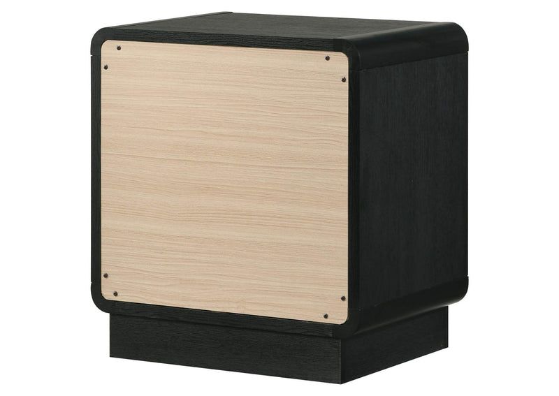 223662 Cavelle 2-drawer Nightstand Bedside Table Black