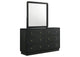 223663M Cavelle 6-drawer Dresser and Mirror Black