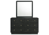 223663M Cavelle 6-drawer Dresser and Mirror Black