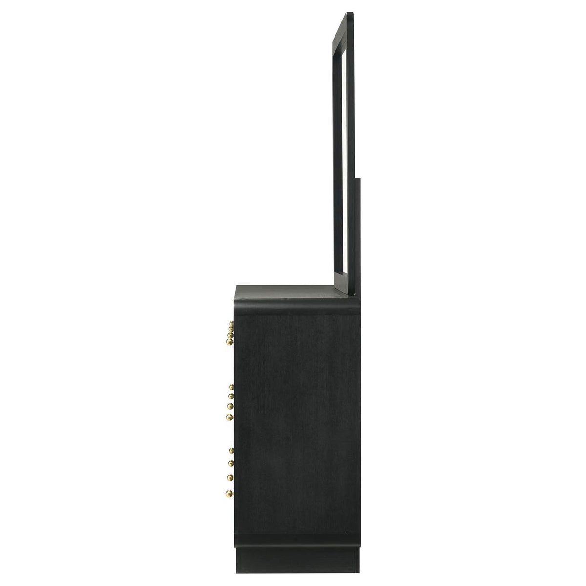 223663M Cavelle 6-drawer Dresser and Mirror Black