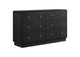 223663 Cavelle 6-drawer Dresser Cabinet Black