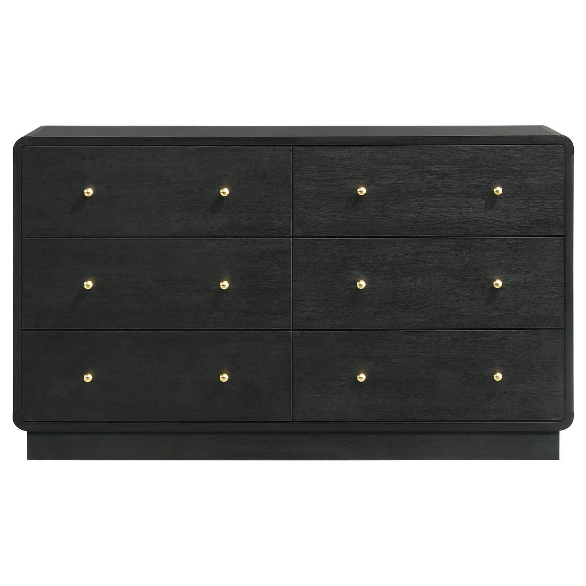 223663 Cavelle 6-drawer Dresser Cabinet Black