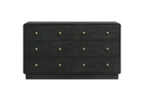 223663 Cavelle 6-drawer Dresser Cabinet Black