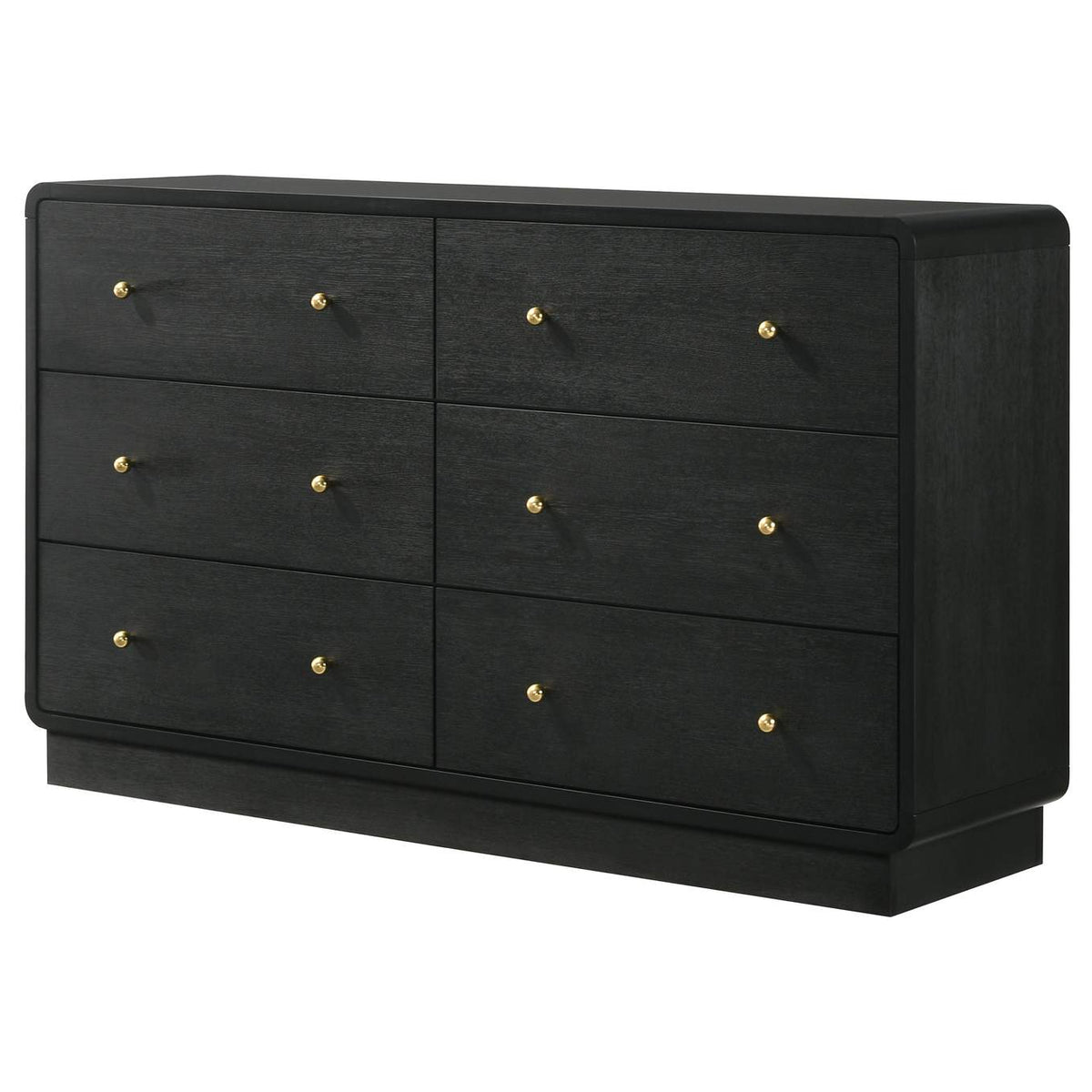 223663 Cavelle 6-drawer Dresser Cabinet Black