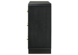 223663 Cavelle 6-drawer Dresser Cabinet Black