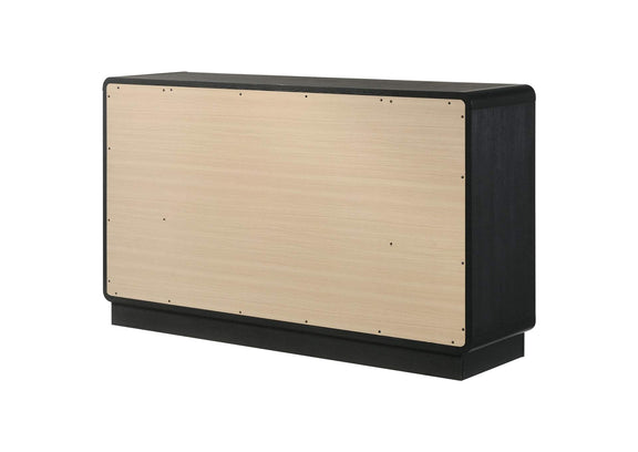 223663 Cavelle 6-drawer Dresser Cabinet Black