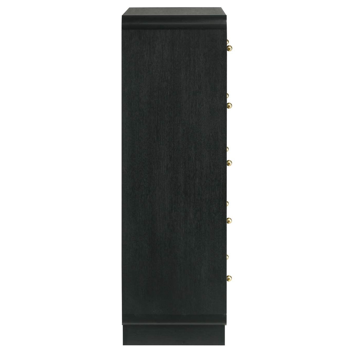 223665 Cavelle 5-drawer Chest of Drawers Black