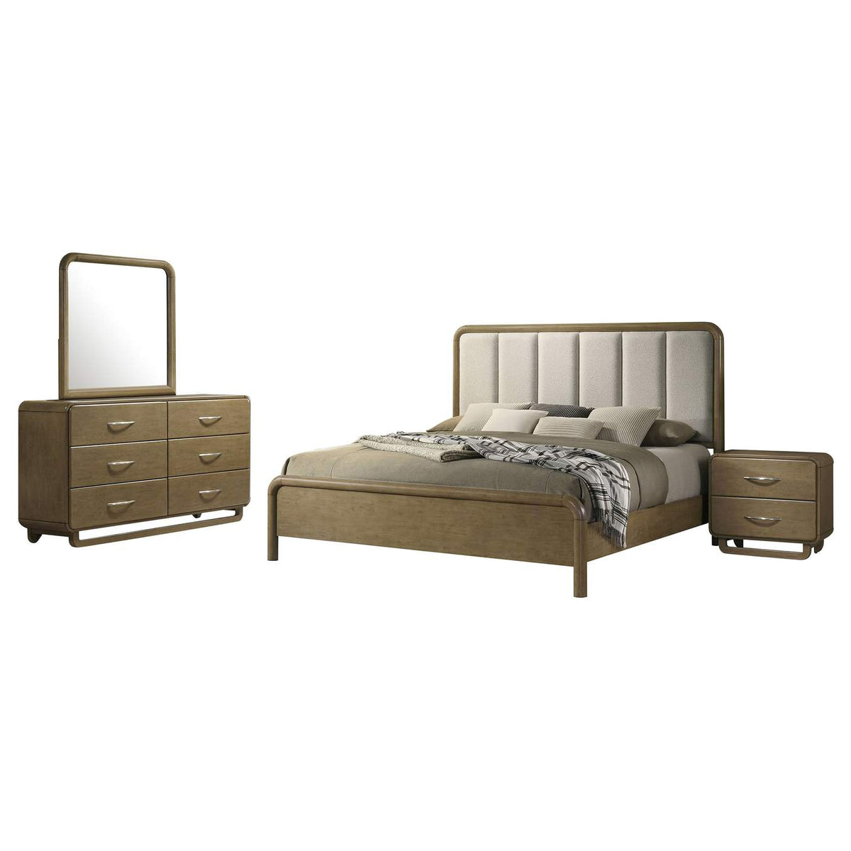 224271Q-S4 Amsbury 4-piece Queen Bedroom Set Nutmeg
