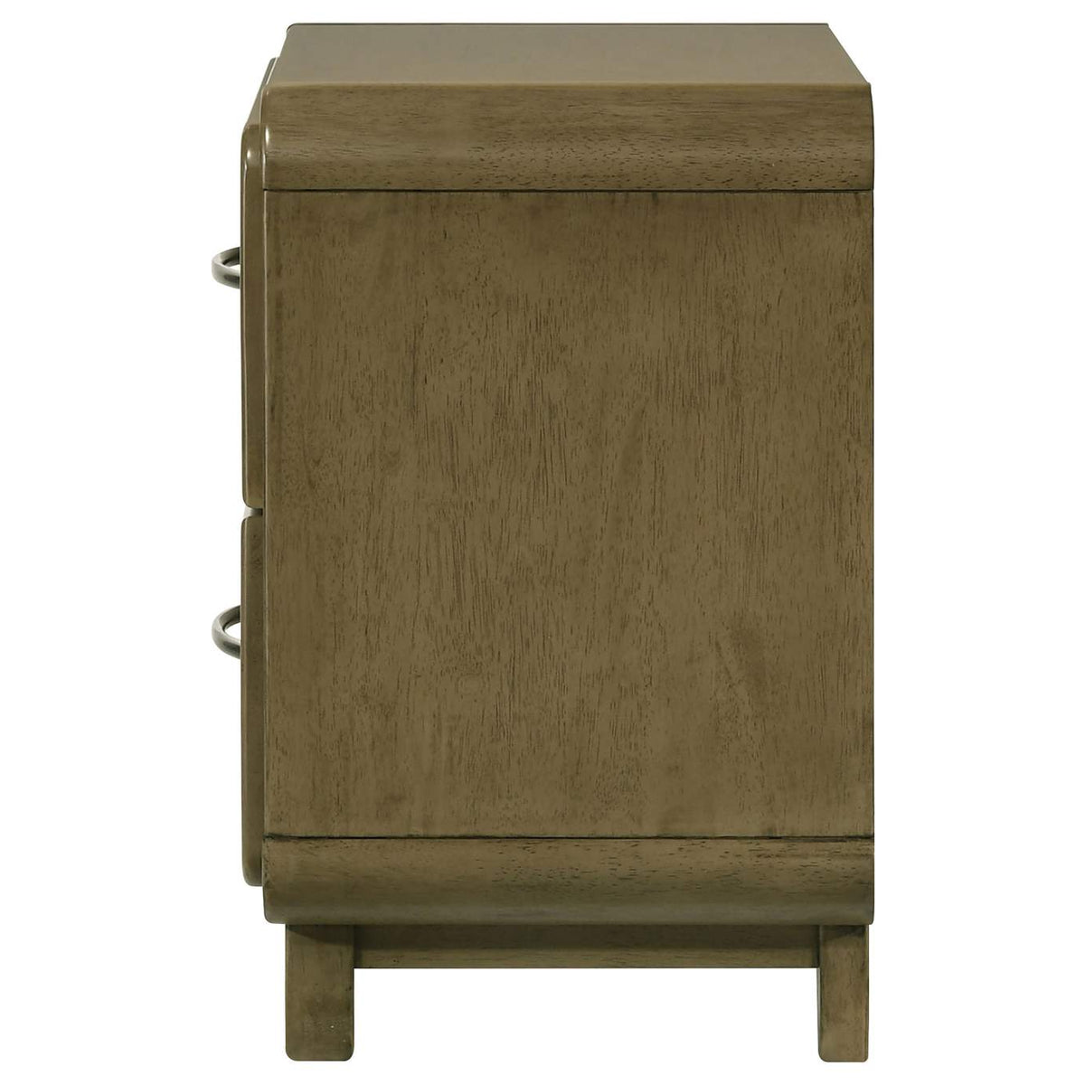 224272 Amsbury 2-drawer Nightstand Bedside Table Nutmeg