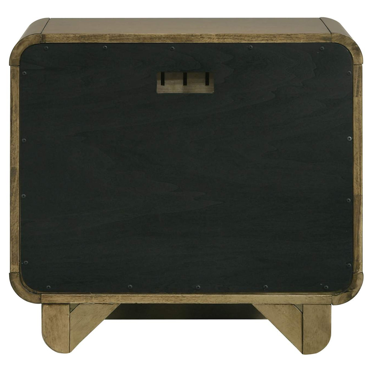 224272 Amsbury 2-drawer Nightstand Bedside Table Nutmeg