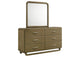 224273M Amsbury 6-drawer Dresser and Mirror Nutmeg
