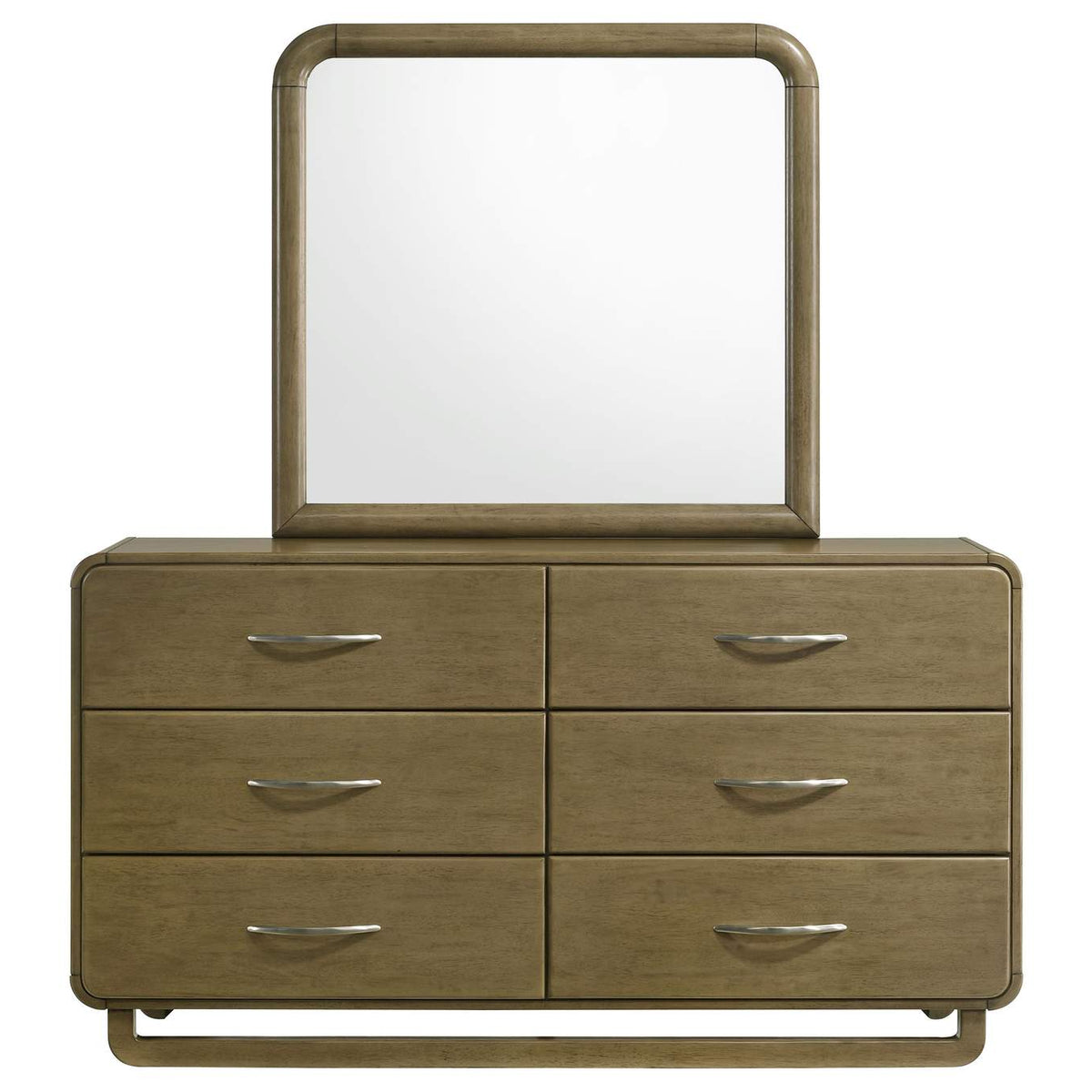 224273M Amsbury 6-drawer Dresser and Mirror Nutmeg