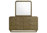 224273M Amsbury 6-drawer Dresser and Mirror Nutmeg