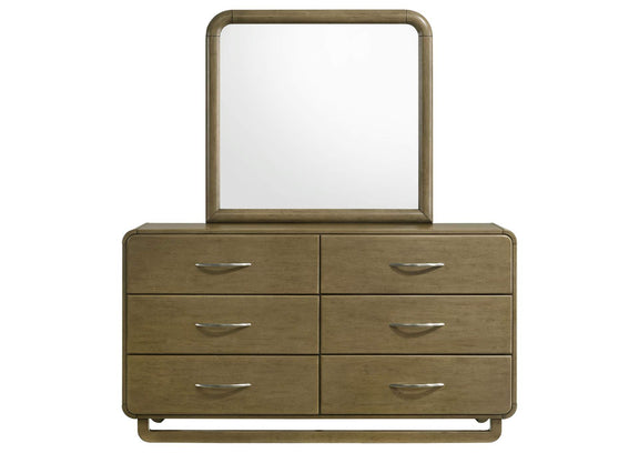 224273M Amsbury 6-drawer Dresser and Mirror Nutmeg