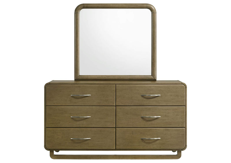 224273M Amsbury 6-drawer Dresser and Mirror Nutmeg