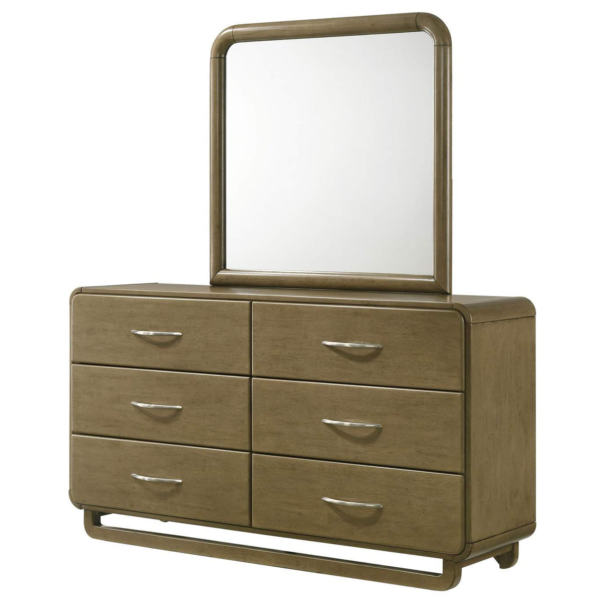 224273M Amsbury 6-drawer Dresser and Mirror Nutmeg