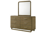 224273M Amsbury 6-drawer Dresser and Mirror Nutmeg