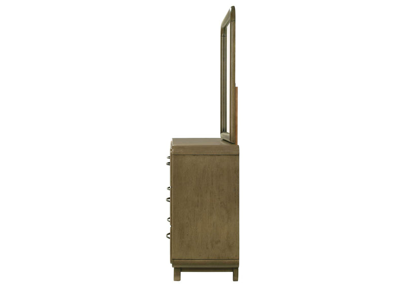 224273M Amsbury 6-drawer Dresser and Mirror Nutmeg