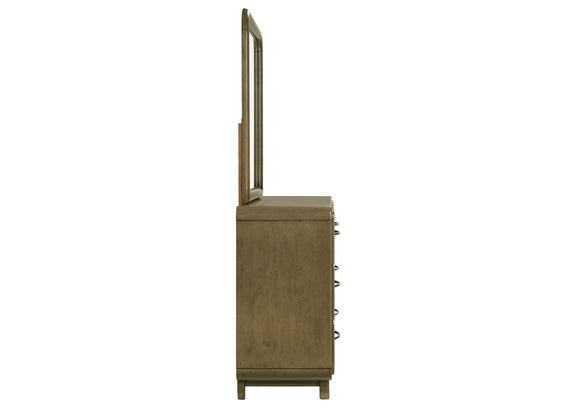 224273M Amsbury 6-drawer Dresser and Mirror Nutmeg