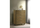 224275 Amsbury 5-drawer Chest of Drawers Nutmeg