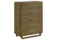 224275 Amsbury 5-drawer Chest of Drawers Nutmeg