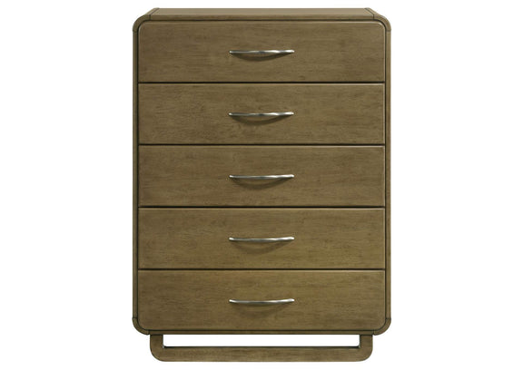 224275 Amsbury 5-drawer Chest of Drawers Nutmeg