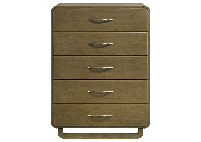 224275 Amsbury 5-drawer Chest of Drawers Nutmeg
