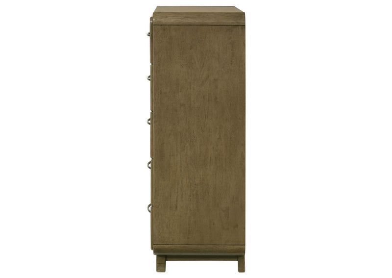 224275 Amsbury 5-drawer Chest of Drawers Nutmeg