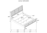 224300KW-S4 Arini 4-piece California King Bedroom Set Sand Wash