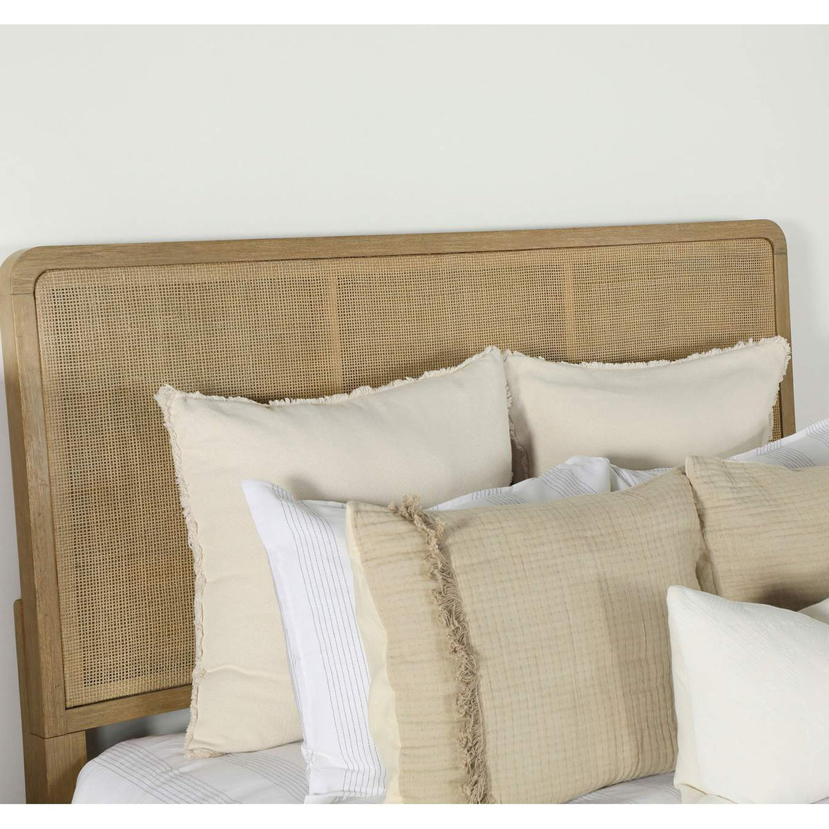224300KW Arini Rattan California King Panel Bed Sand Wash and Natural