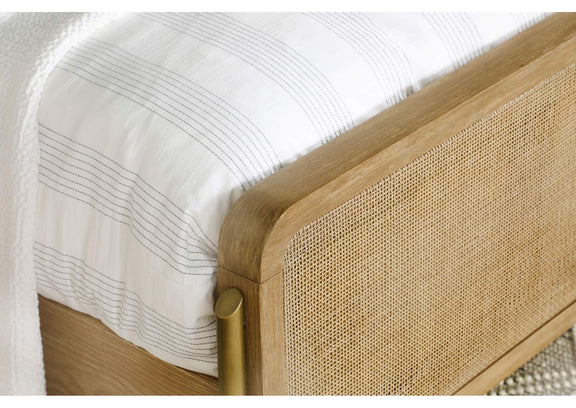 224300KW Arini Rattan California King Panel Bed Sand Wash and Natural