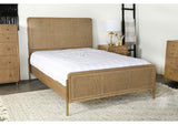 224300Q Arini Rattan Queen Panel Bed Sand Wash and Natural Cane