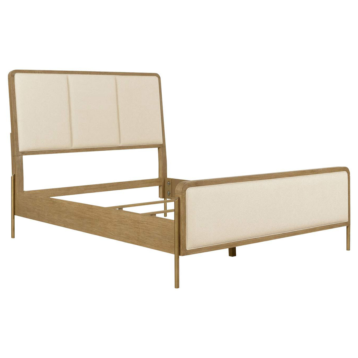 224301KECRM-S4 Arini 4-piece Eastern King Bedroom Set Cream and Sand Wash
