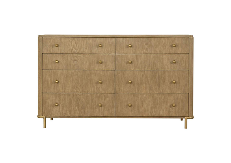 224301KECRM-S5 Arini 5-piece Eastern King Bedroom Set Cream and Sand Wash