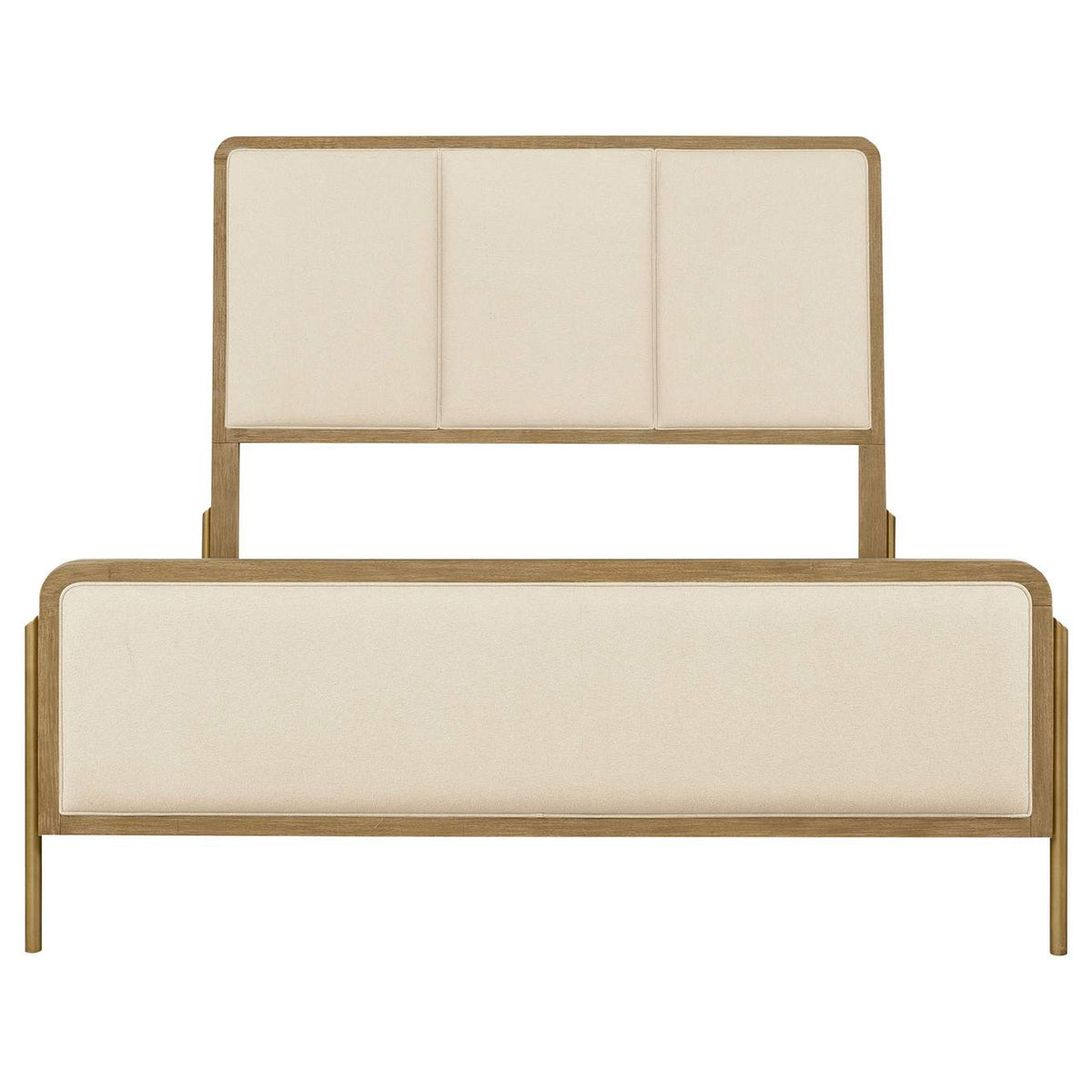 224301KECRM Arini 56-inch Eastern King Panel Bed Cream and Sand Wash