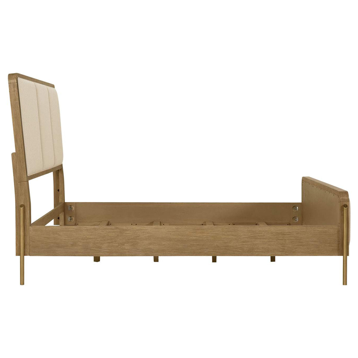 224301KECRM Arini 56-inch Eastern King Panel Bed Cream and Sand Wash