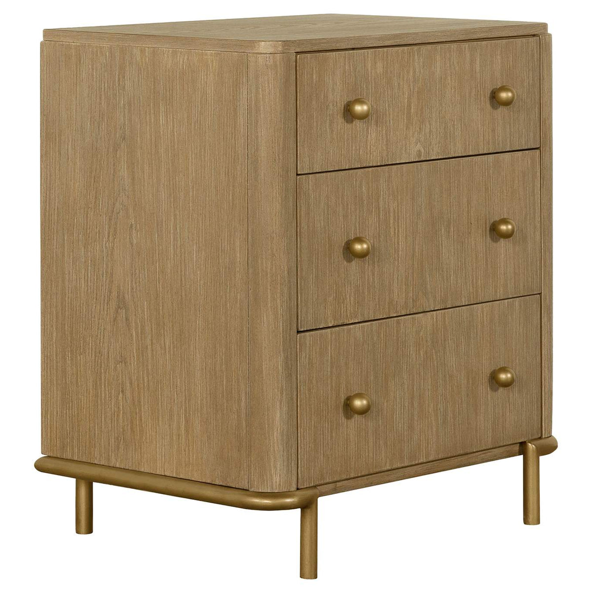 224301KWCRM-S5 Arini 5-piece California King Bedroom Set Cream and Sand Wash