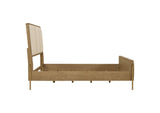 224301KWCRM Arini 56-inch California King Panel Bed Cream and Sand Wash