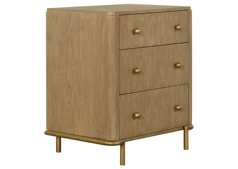 224301QCRM-S5 Arini 5-piece Queen Bedroom Set Cream and Sand Wash