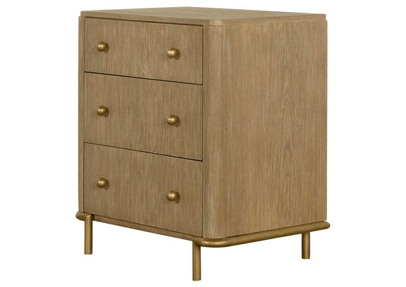 224302 Arini 3-drawer Nightstand Sand Wash