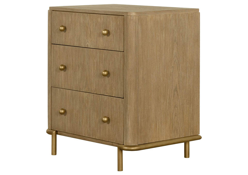 224302 Arini 3-drawer Nightstand Sand Wash