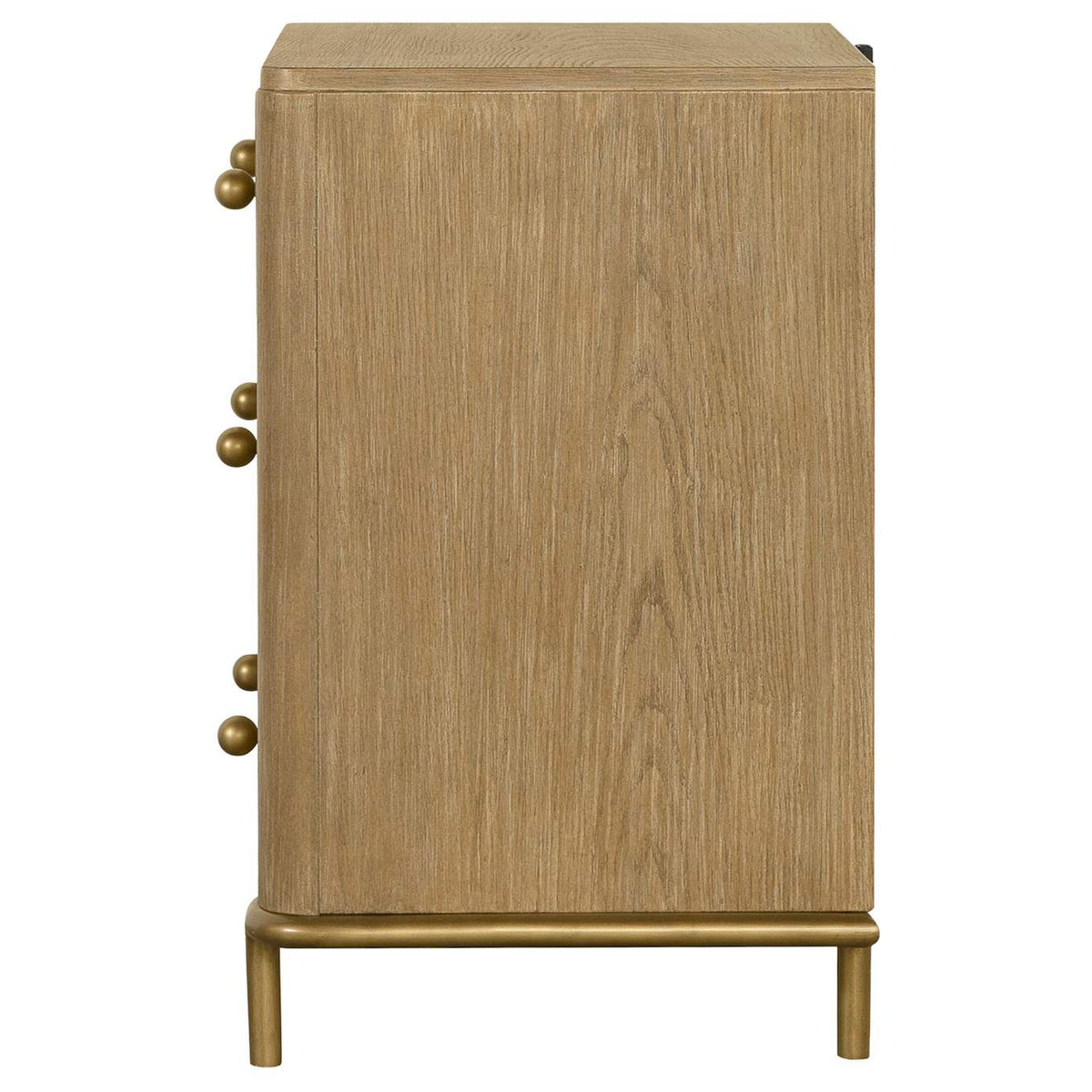 224302 Arini 3-drawer Nightstand Sand Wash