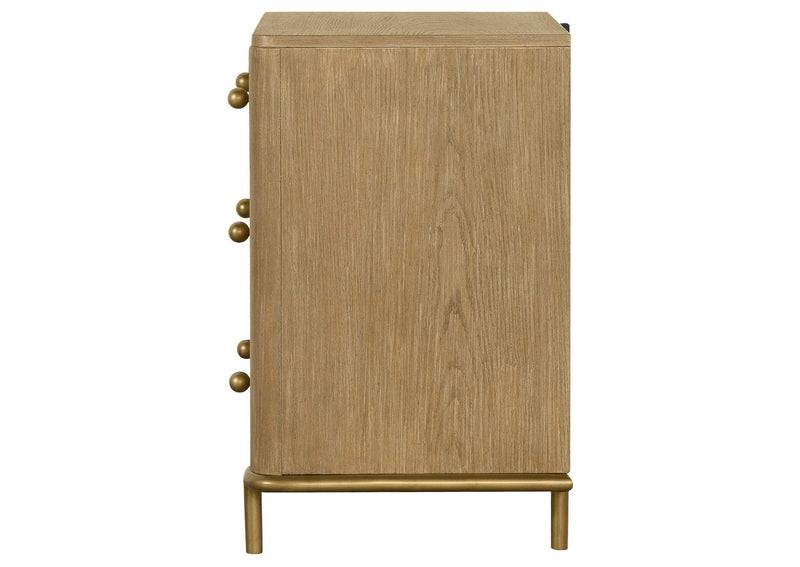 224302 Arini 3-drawer Nightstand Sand Wash